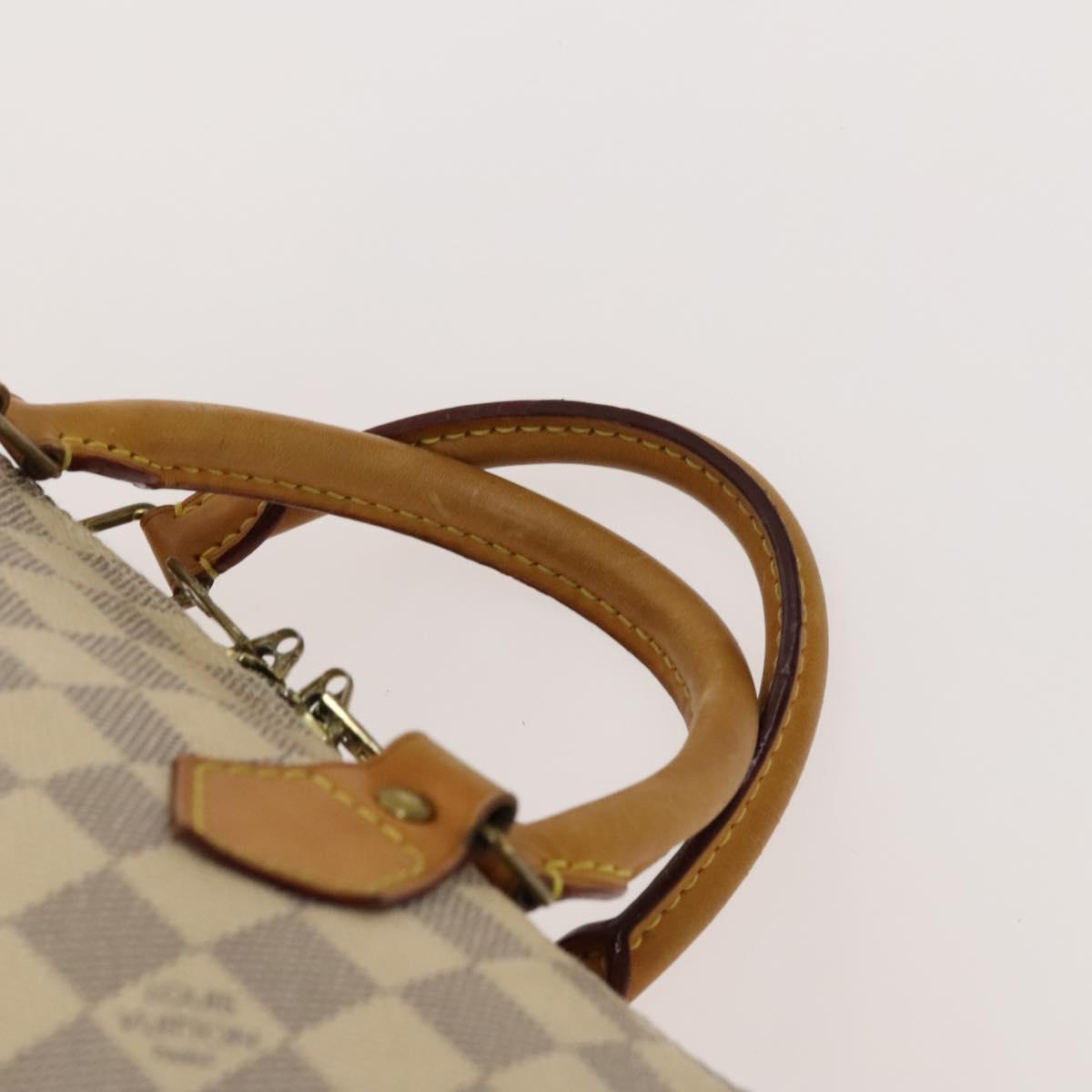 LOUIS VUITTON Damier Azur Speedy Bandouliere 30 Hand Bag 2way N41052 Auth 116527