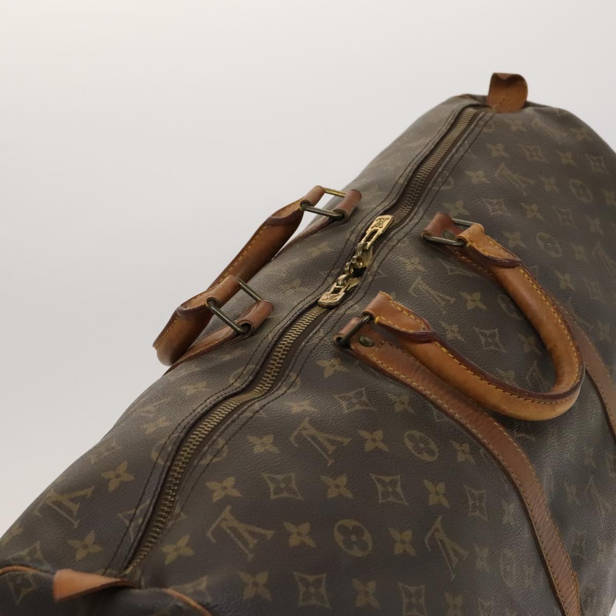 LOUIS VUITTON Monogram Keepall 55 Boston Bag M41424 LV Auth 116532