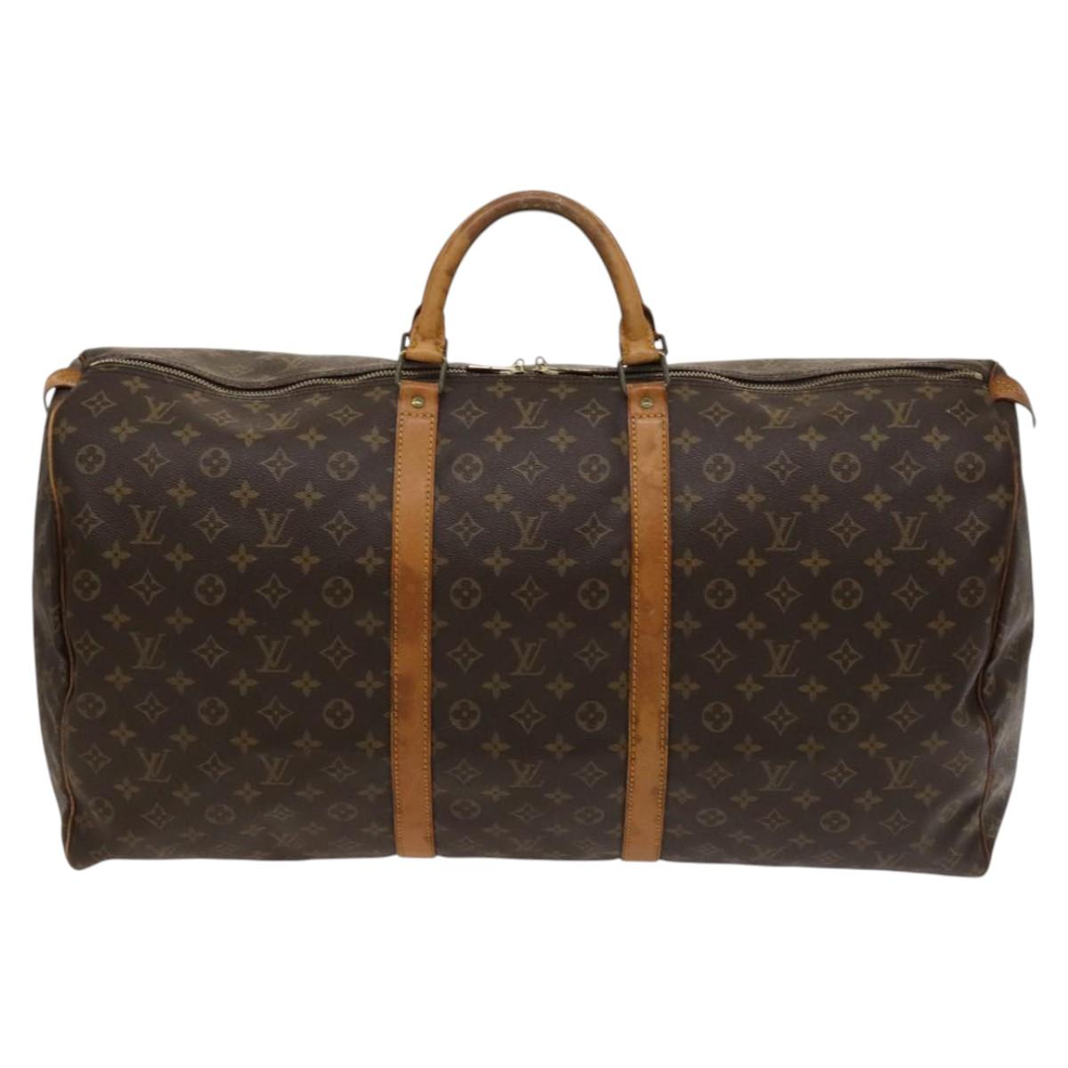 LOUIS VUITTON Monogram Keepall 60 Boston Bag M41422 LV Auth 116533