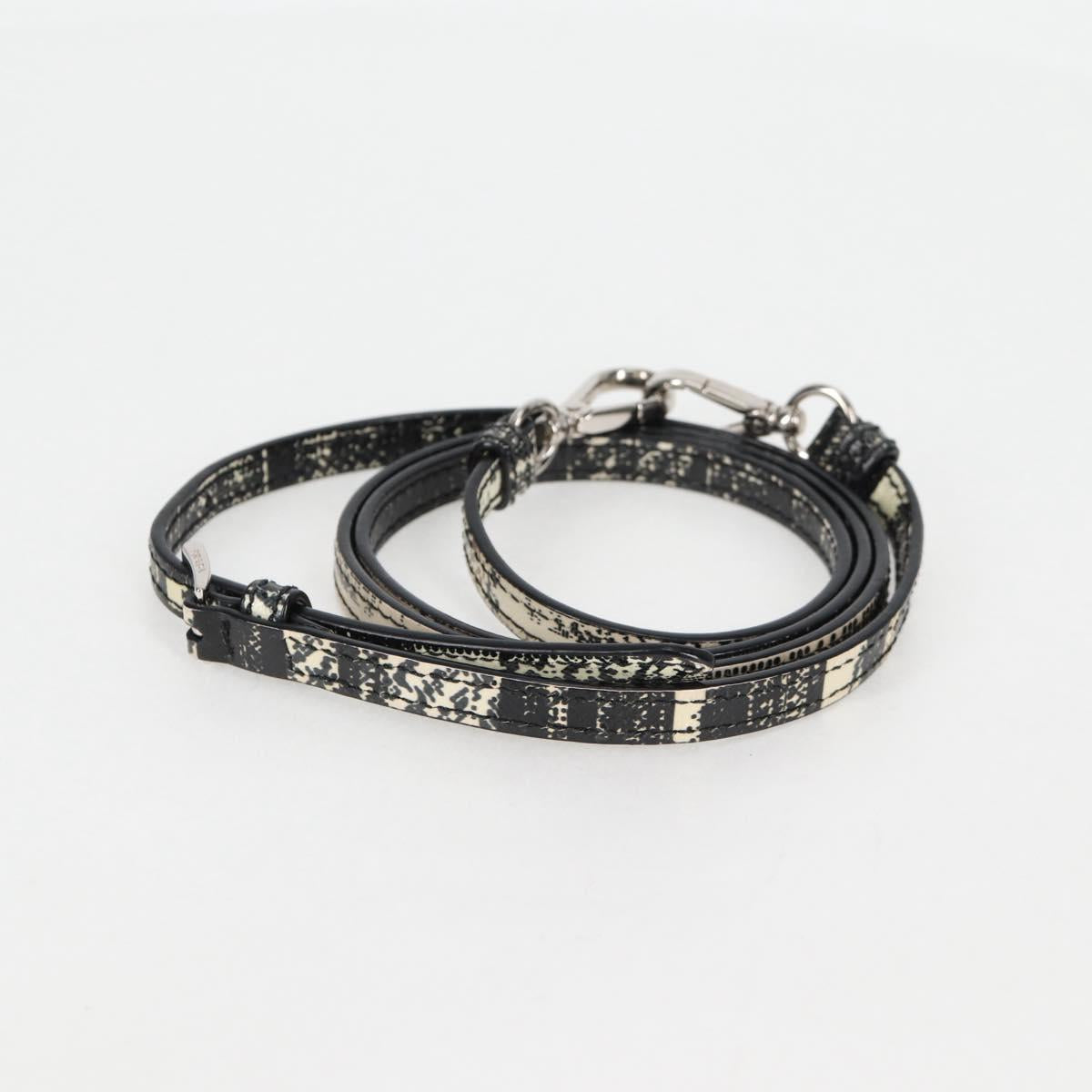 PRADA Hand Bag Nylon Leather 2way Black Silver Auth 116542AM