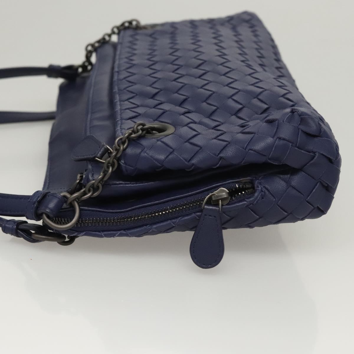 BOTTEGA VENETA INTRECCIATO Hand Bag Leather Navy Auth 116562V