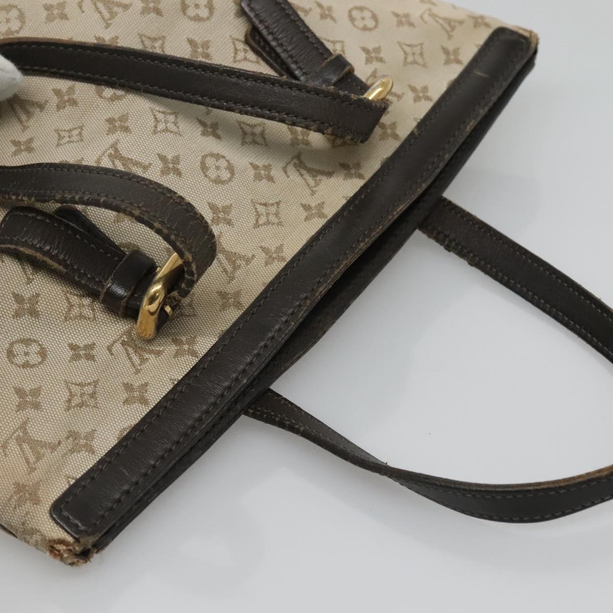 LOUIS VUITTON Monogram Mini Françoise 2Way Tote Bag Khaki M92209 Auth 116567