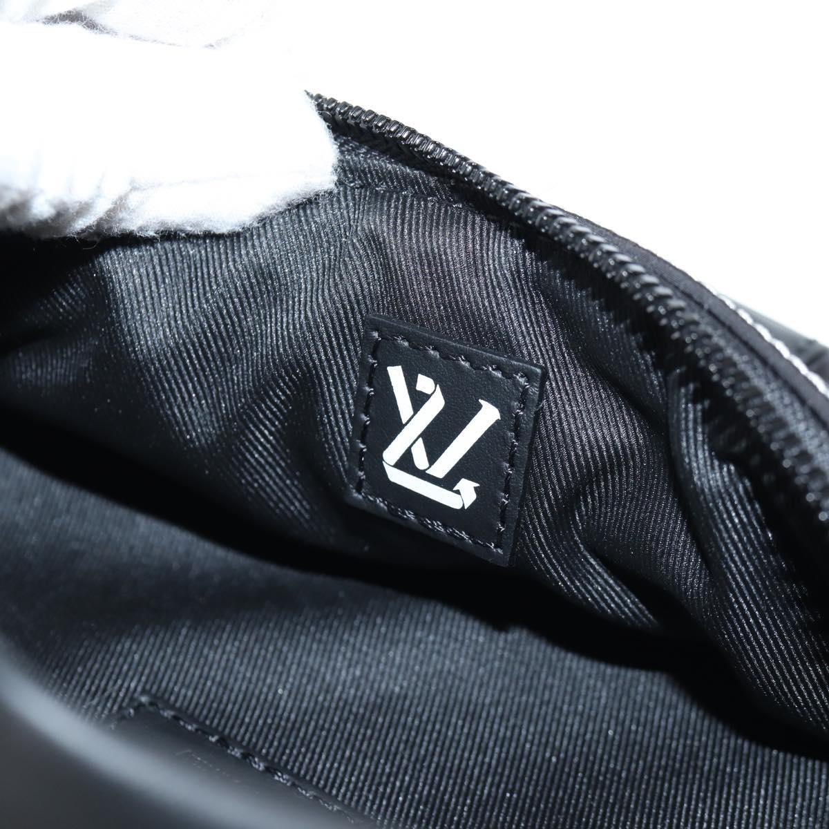 LOUIS VUITTON LV Snow Discovery Bum Bag PM Bag Nylon Black M21427 Auth 116570SM