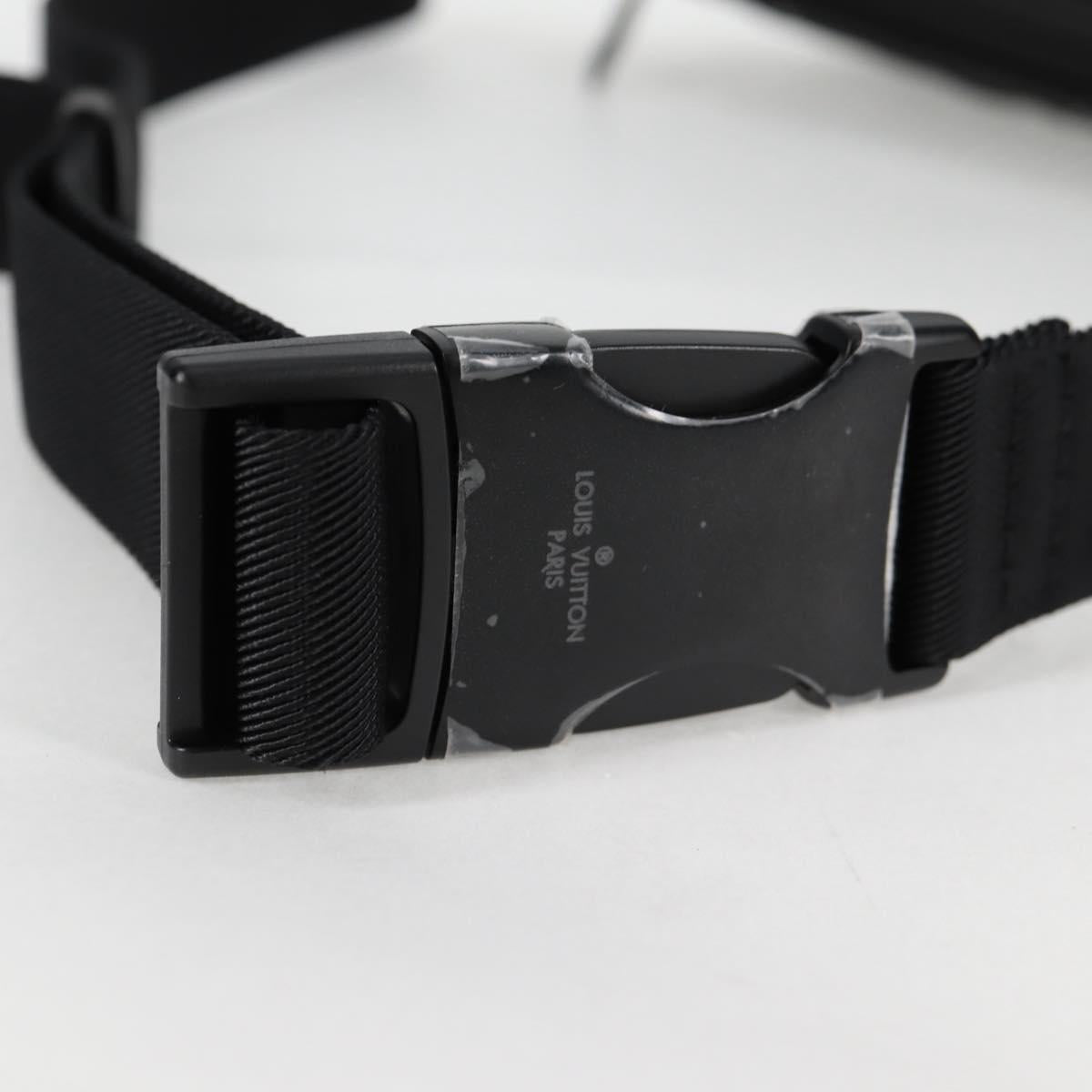 LOUIS VUITTON LV Snow Discovery Bum Bag PM Bag Nylon Black M21427 Auth 116570SM