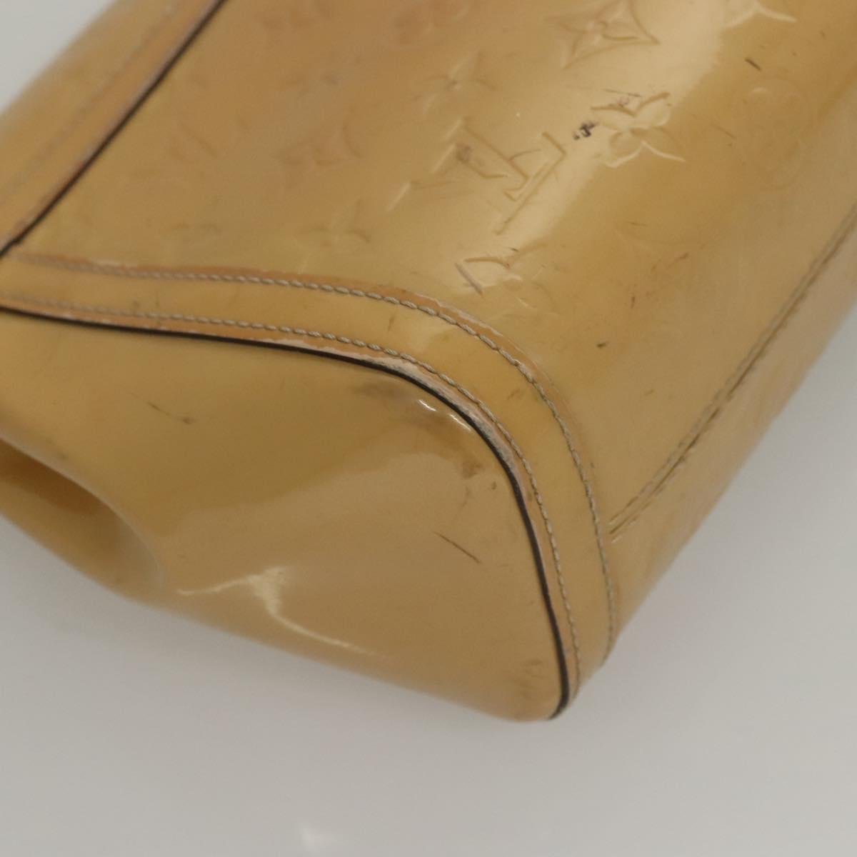 LOUIS VUITTON Monogram Vernis Venice Shoulder Bag Citrin M90277 LV Auth 116576