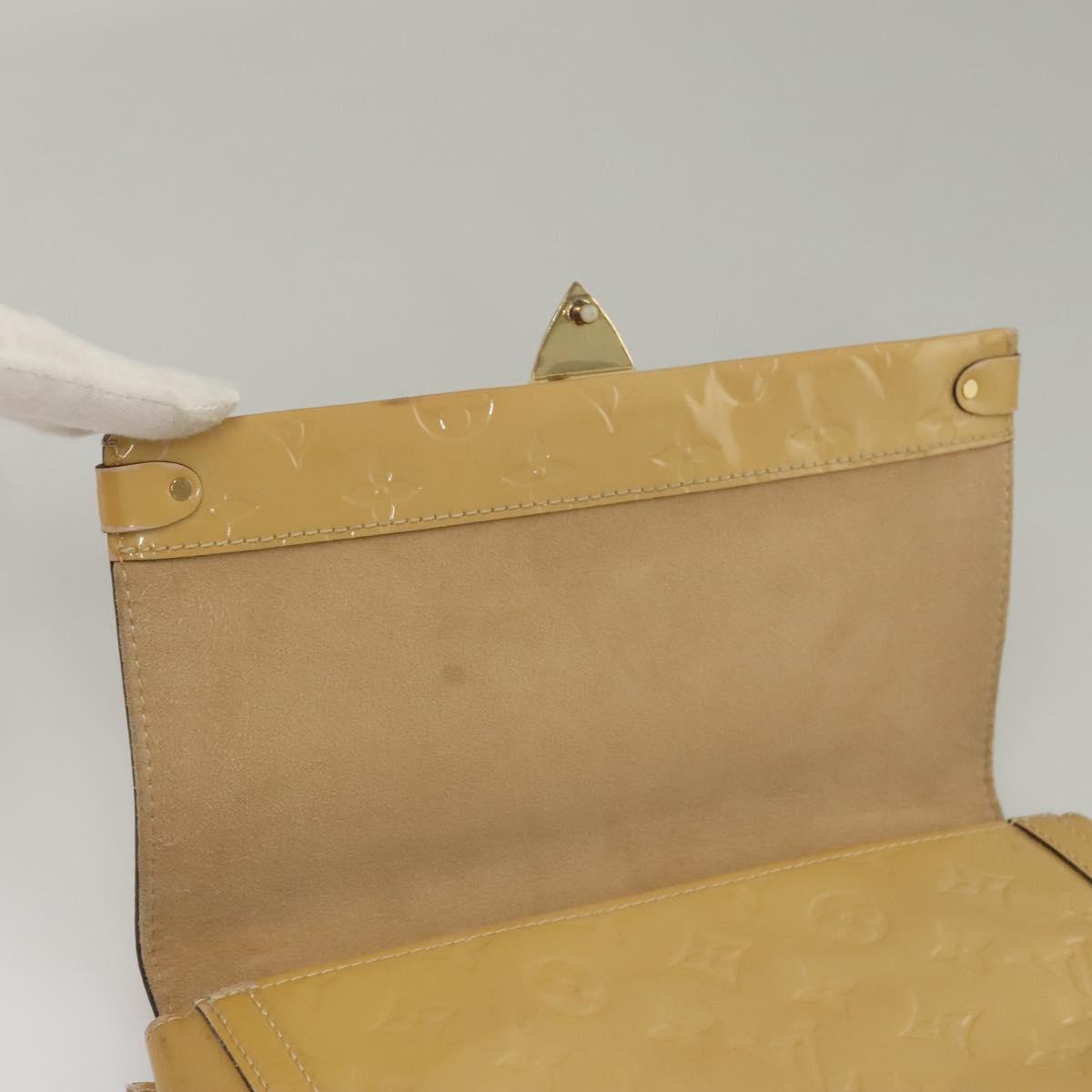 LOUIS VUITTON Monogram Vernis Venice Shoulder Bag Citrin M90277 LV Auth 116576