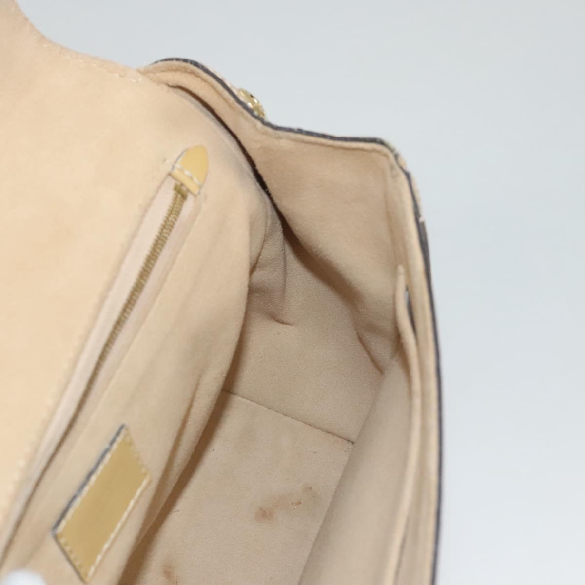 LOUIS VUITTON Monogram Vernis Venice Shoulder Bag Citrin M90277 LV Auth 116576