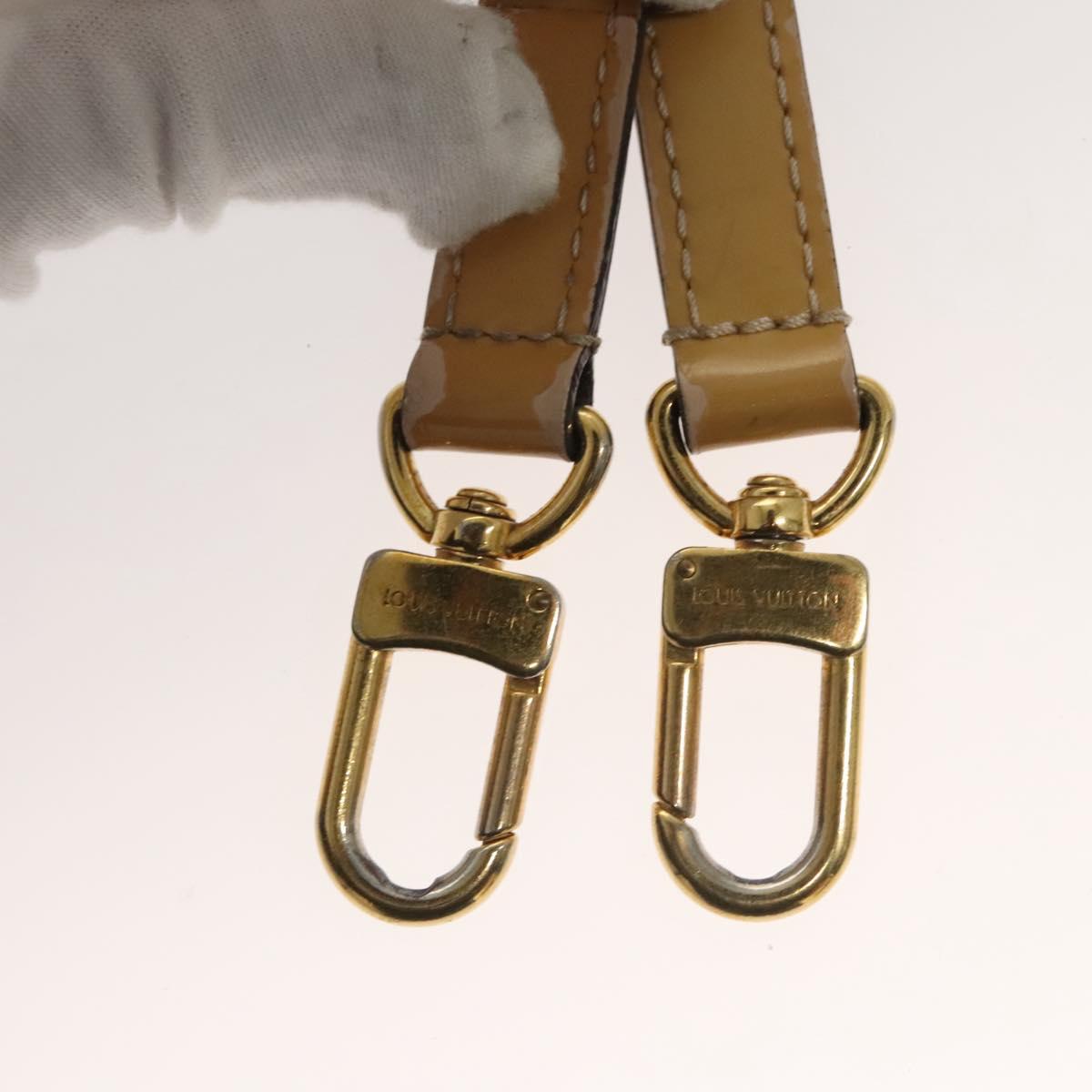 LOUIS VUITTON Monogram Vernis Venice Shoulder Bag Citrin M90277 LV Auth 116576