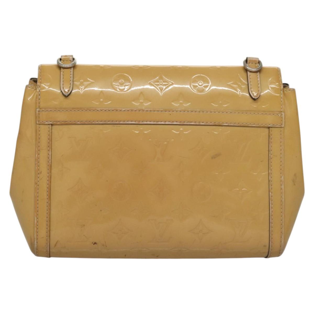 LOUIS VUITTON Monogram Vernis Venice Shoulder Bag Citrin M90277 LV Auth 116576