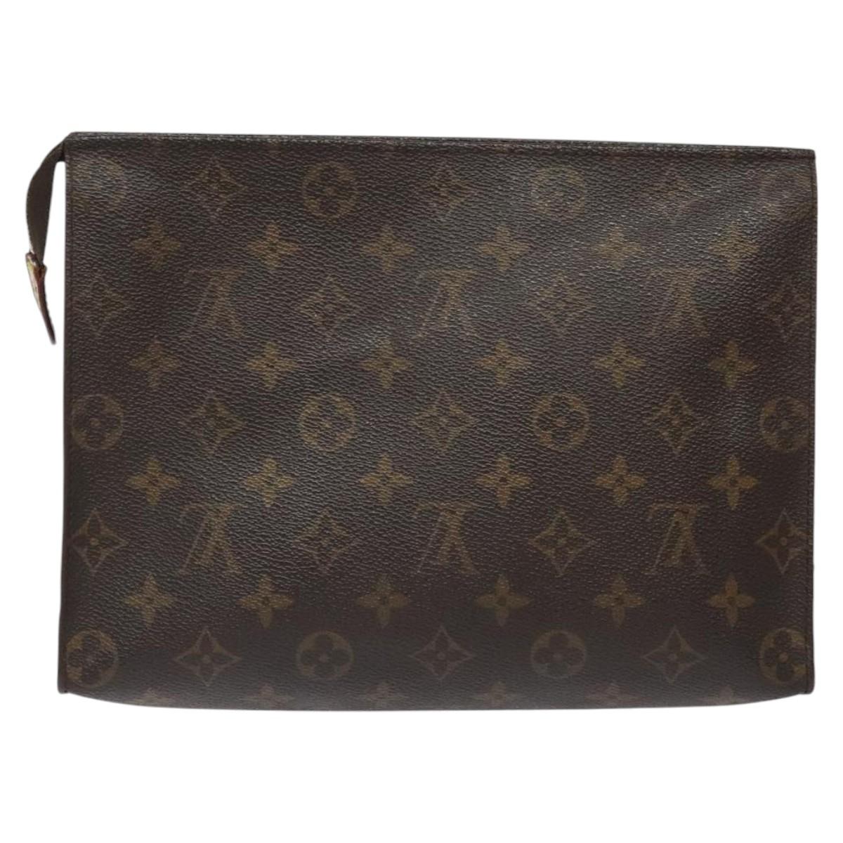 LOUIS VUITTON Monogram Poche Toilette 26 Pouch M47542 LV Auth 116600
