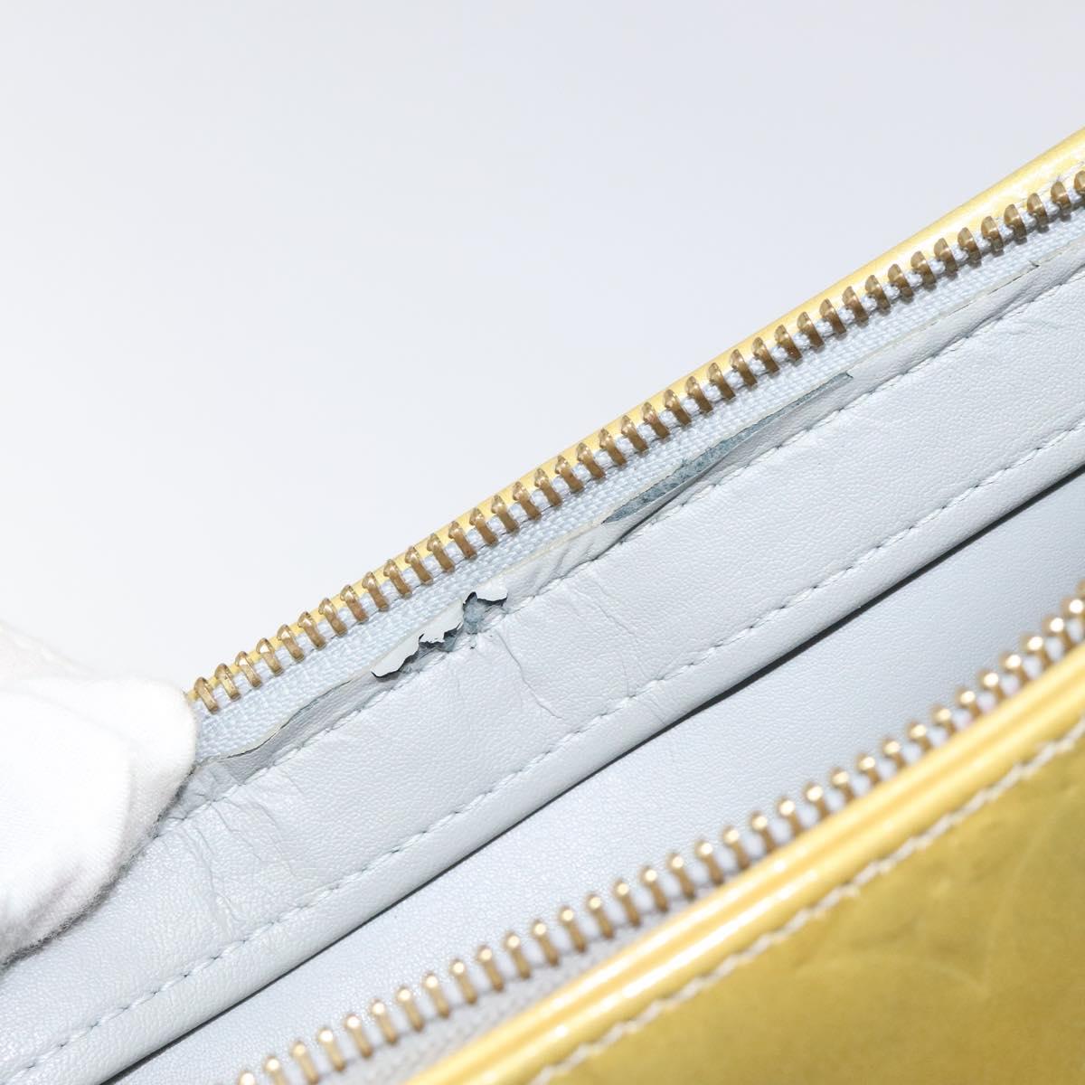 LOUIS VUITTON Monogram Vernis Houston Hand Bag Gris M91053 LV Auth 116663