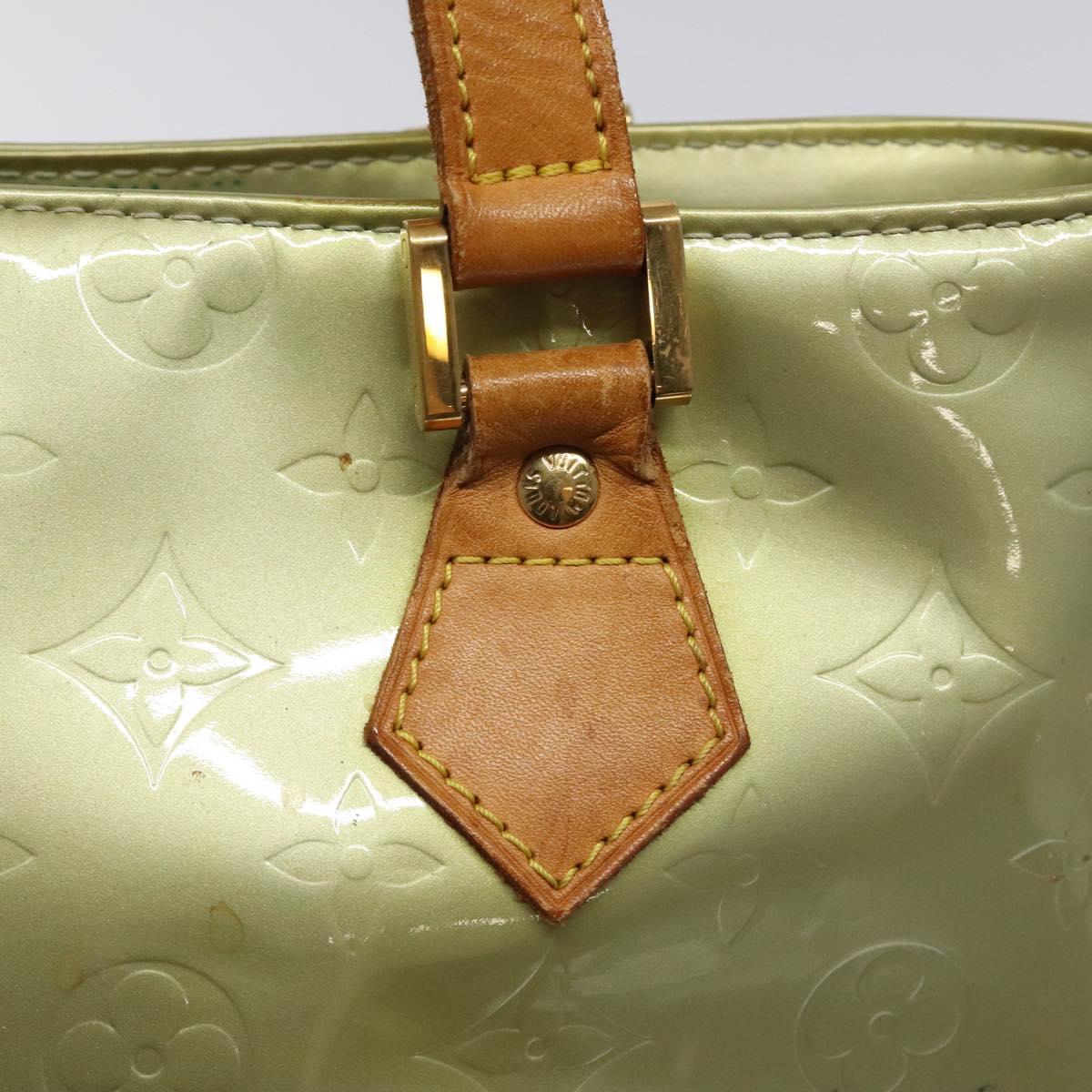 LOUIS VUITTON Monogram Vernis Houston Hand Bag Gris M91053 LV Auth 116665