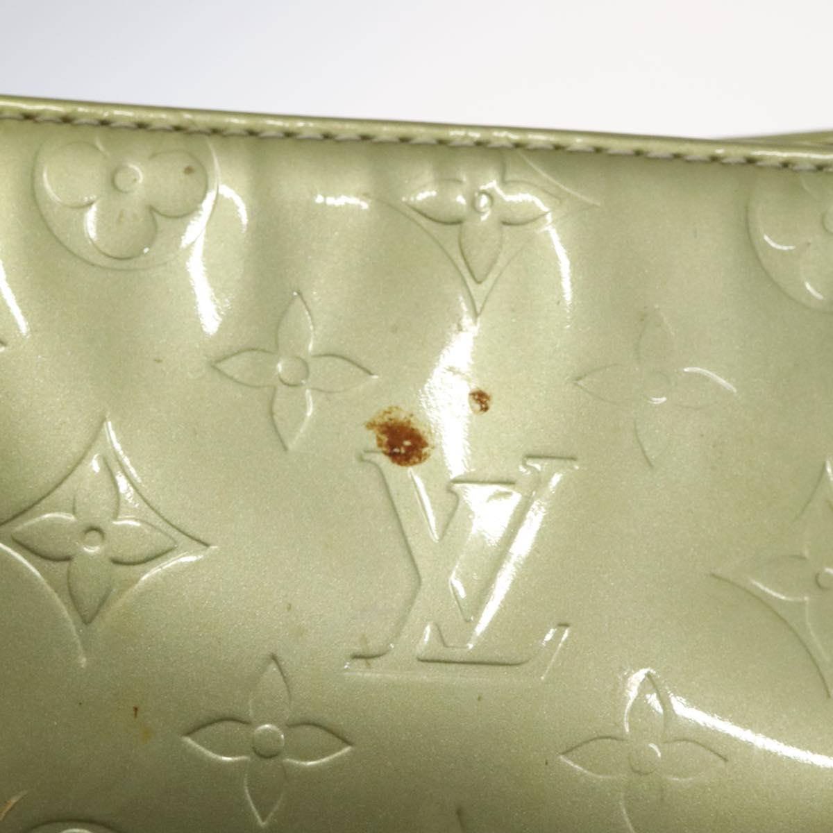 LOUIS VUITTON Monogram Vernis Houston Hand Bag Gris M91053 LV Auth 116665