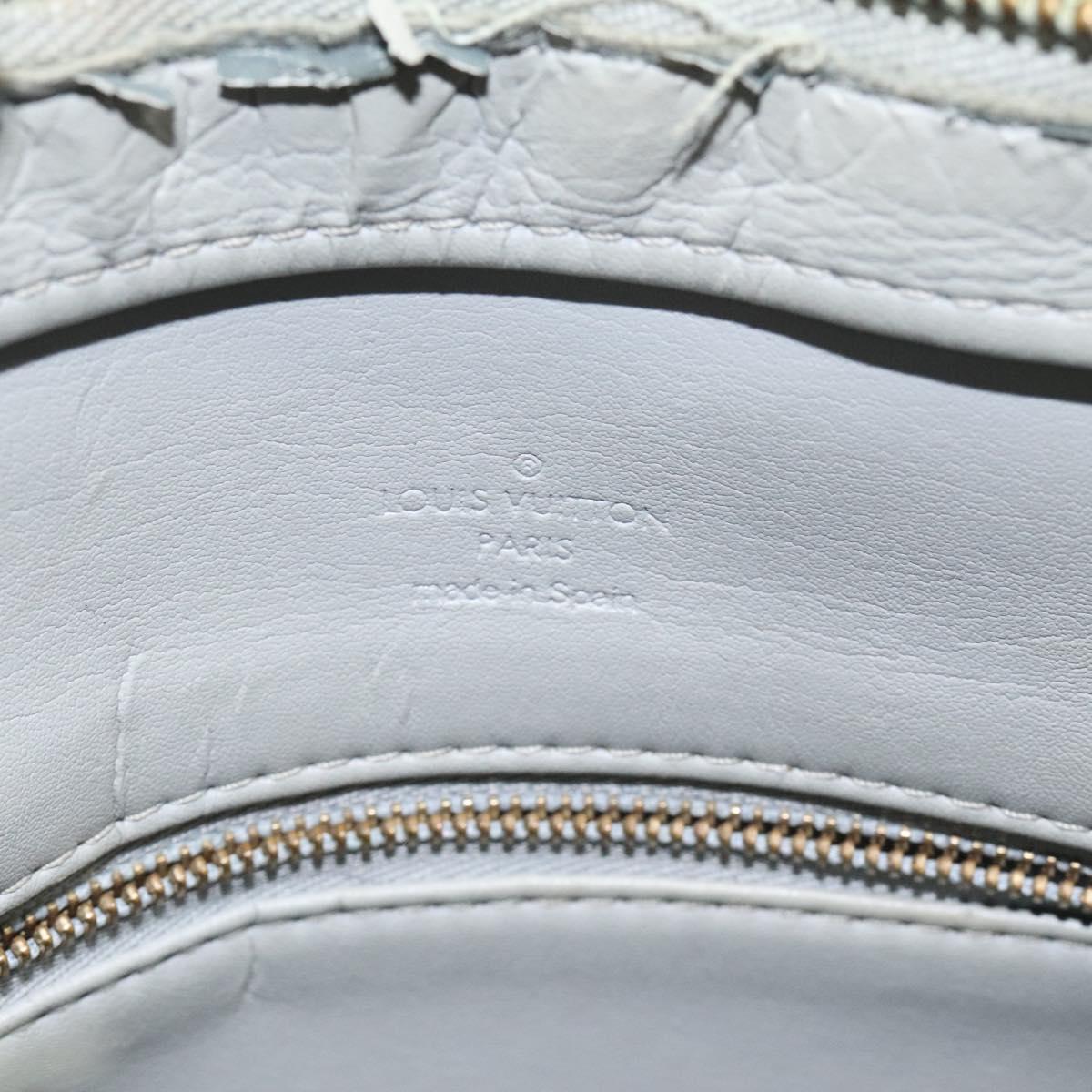 LOUIS VUITTON Monogram Vernis Houston Hand Bag Gris M91053 LV Auth 116665