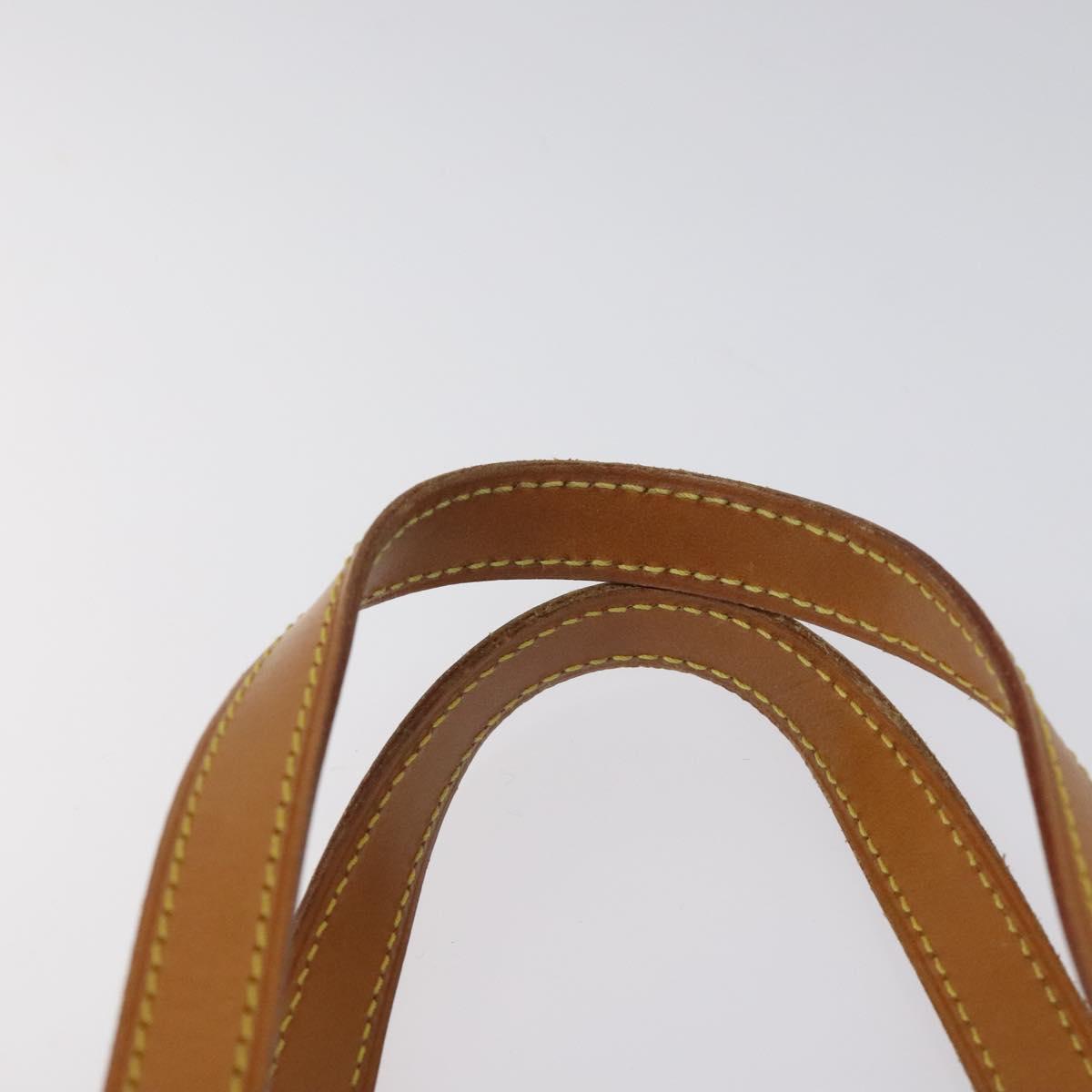 LOUIS VUITTON Monogram Vernis Reade MM Hand Bag Beige M91141 LV Auth 116687