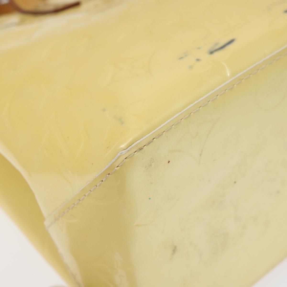 LOUIS VUITTON Monogram Vernis Reade PM Hand Bag Perle M91336 LV Auth 116705