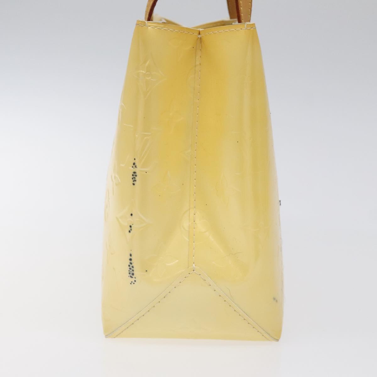 LOUIS VUITTON Monogram Vernis Reade PM Hand Bag Perle M91336 LV Auth 116705