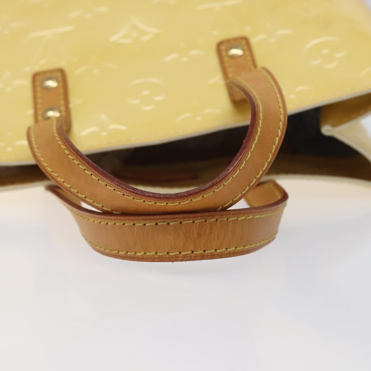 LOUIS VUITTON Monogram Vernis Reade PM Hand Bag Perle M91336 LV Auth 116705