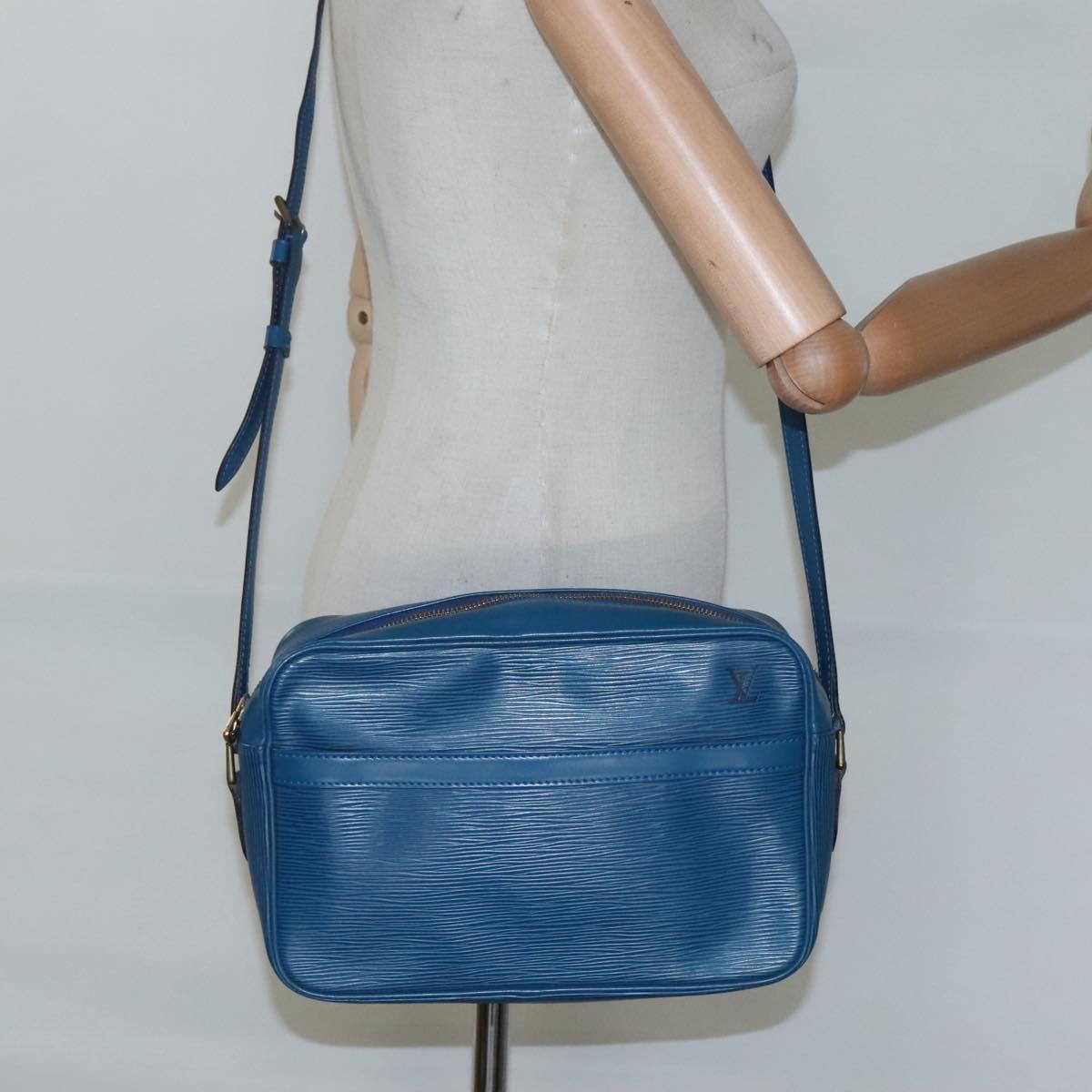 LOUIS VUITTON Epi Trocadero 27 Shoulder Bag Blue M52315 LV Auth 116708