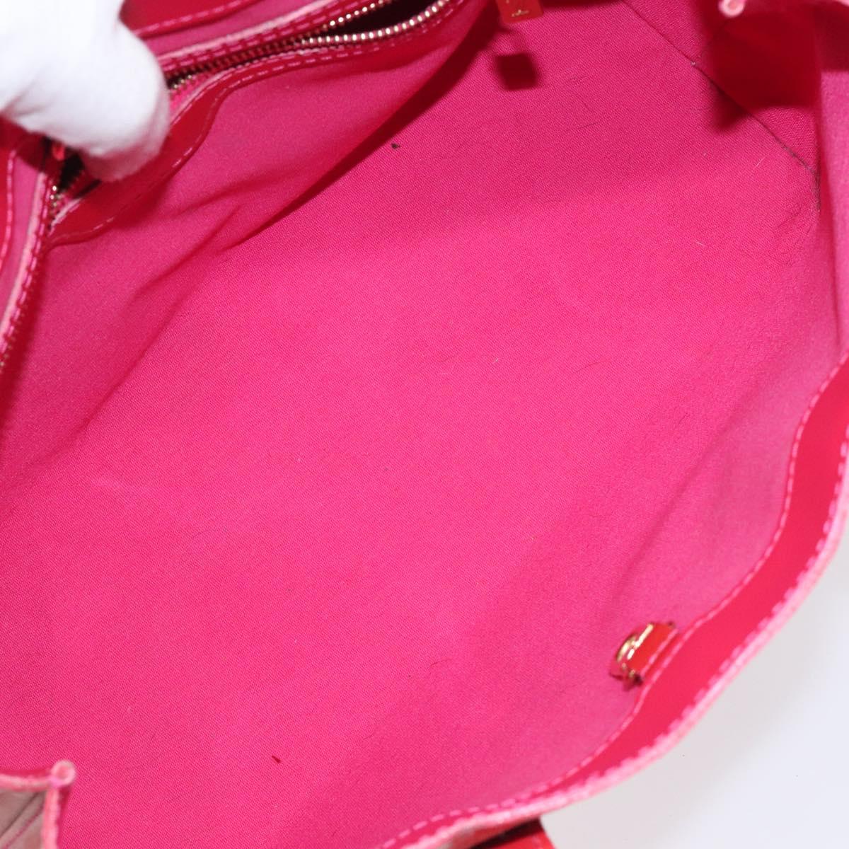 LOUIS VUITTON Monogram Vernis Wilshire PM Hand Bag Rose Pop M93643 Auth 116728