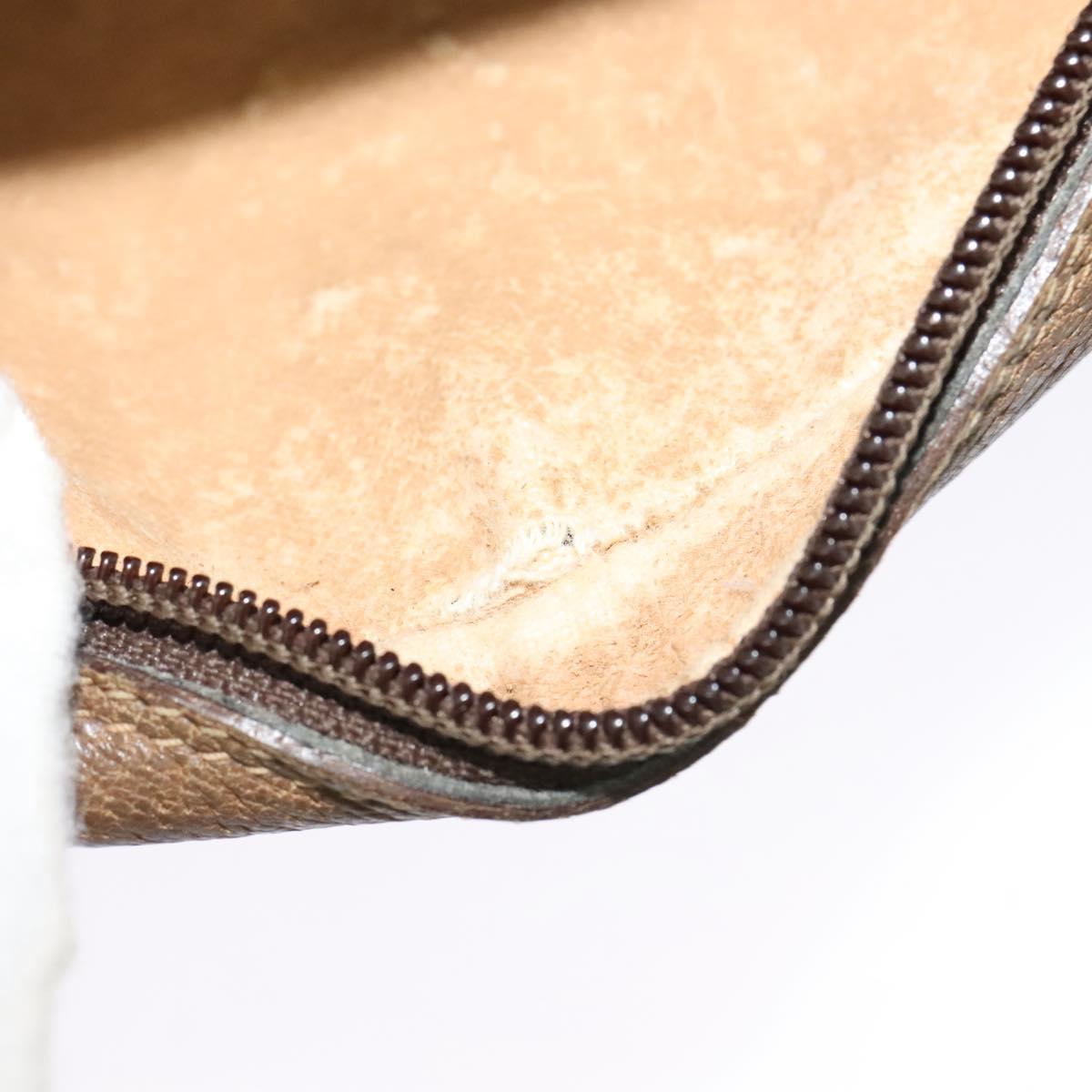 GUCCI GG Supreme Web Sherry Line Bag PVC Beige Gold 89 02 066 Auth 116754
