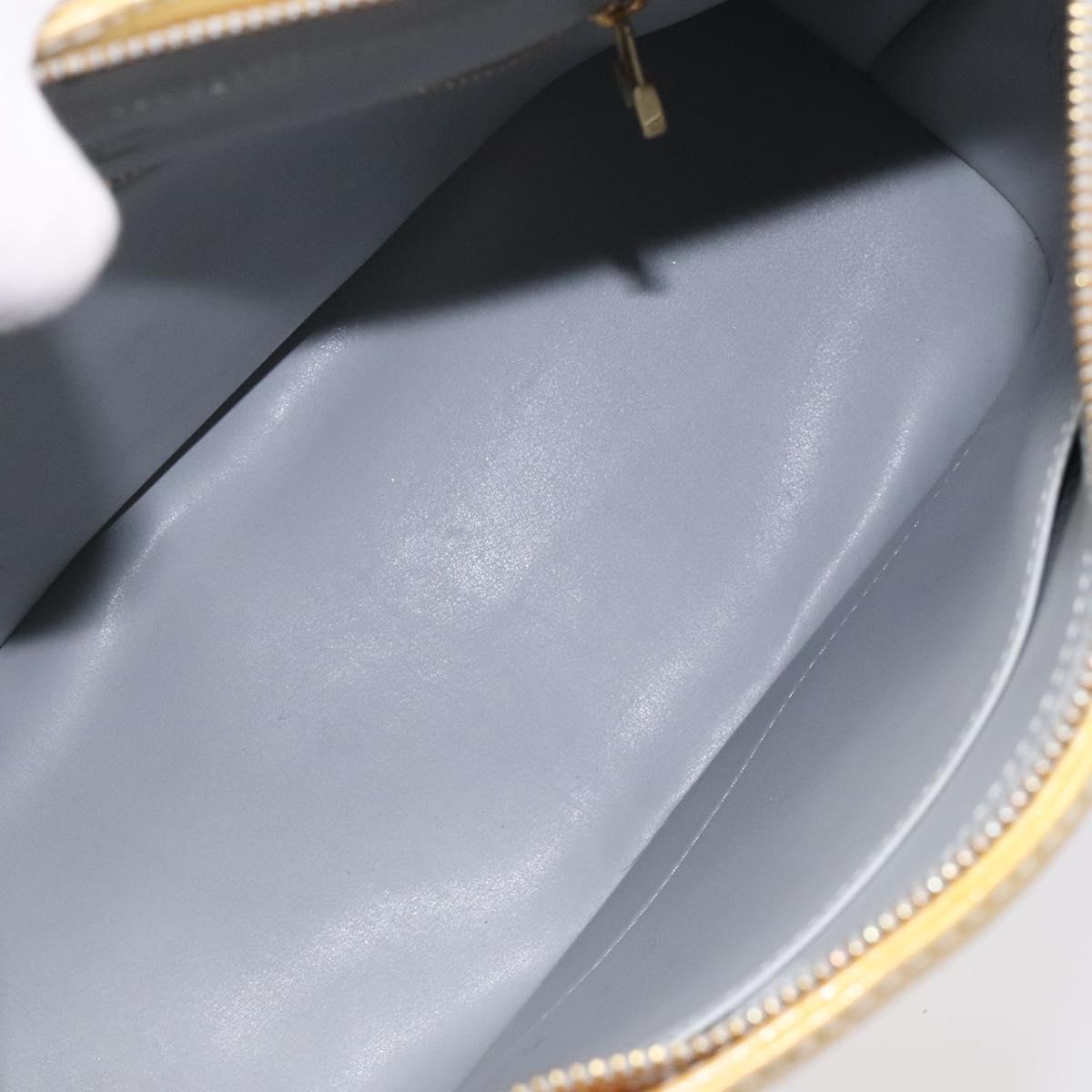 LOUIS VUITTON Monogram Vernis Houston Hand Bag Gris M91053 LV Auth 116767