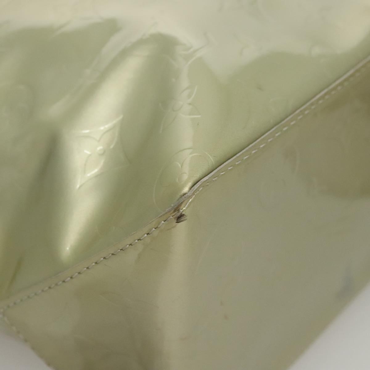 LOUIS VUITTON Monogram Vernis Reade MM Hand Bag Gris M91142 LV Auth 116768