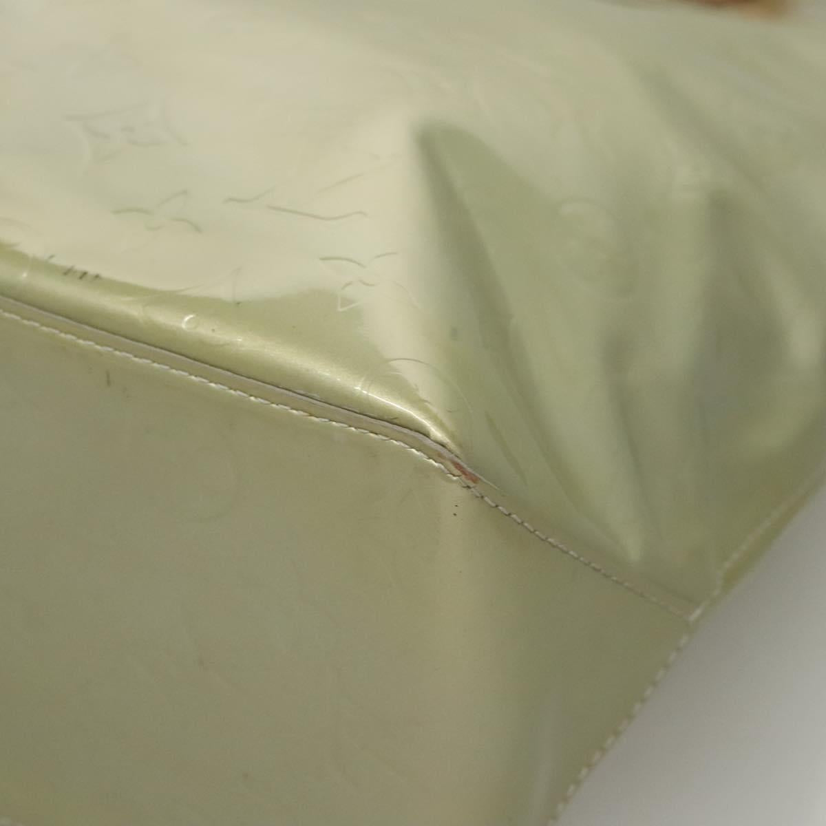 LOUIS VUITTON Monogram Vernis Reade MM Hand Bag Gris M91142 LV Auth 116768