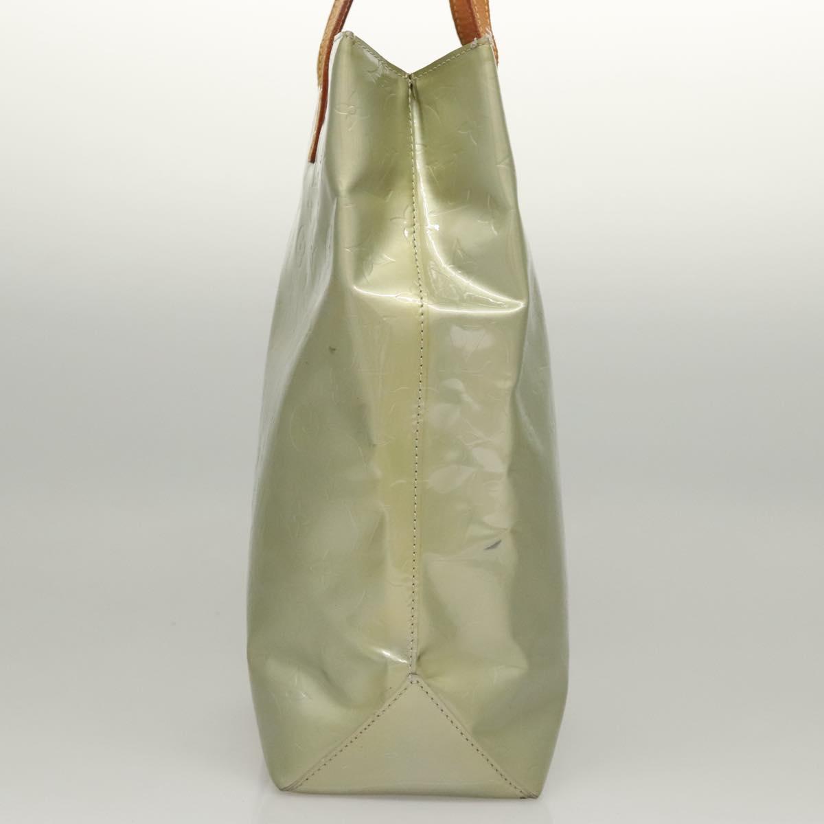 LOUIS VUITTON Monogram Vernis Reade MM Hand Bag Gris M91142 LV Auth 116768