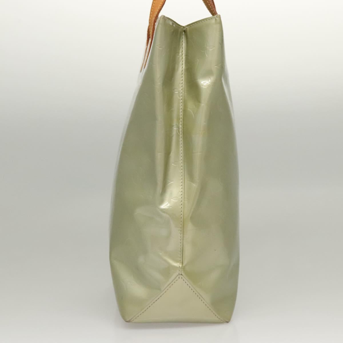 LOUIS VUITTON Monogram Vernis Reade MM Hand Bag Gris M91142 LV Auth 116768