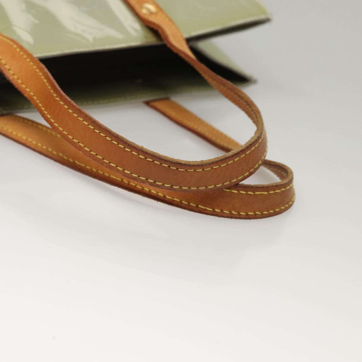 LOUIS VUITTON Monogram Vernis Reade MM Hand Bag Gris M91142 LV Auth 116768