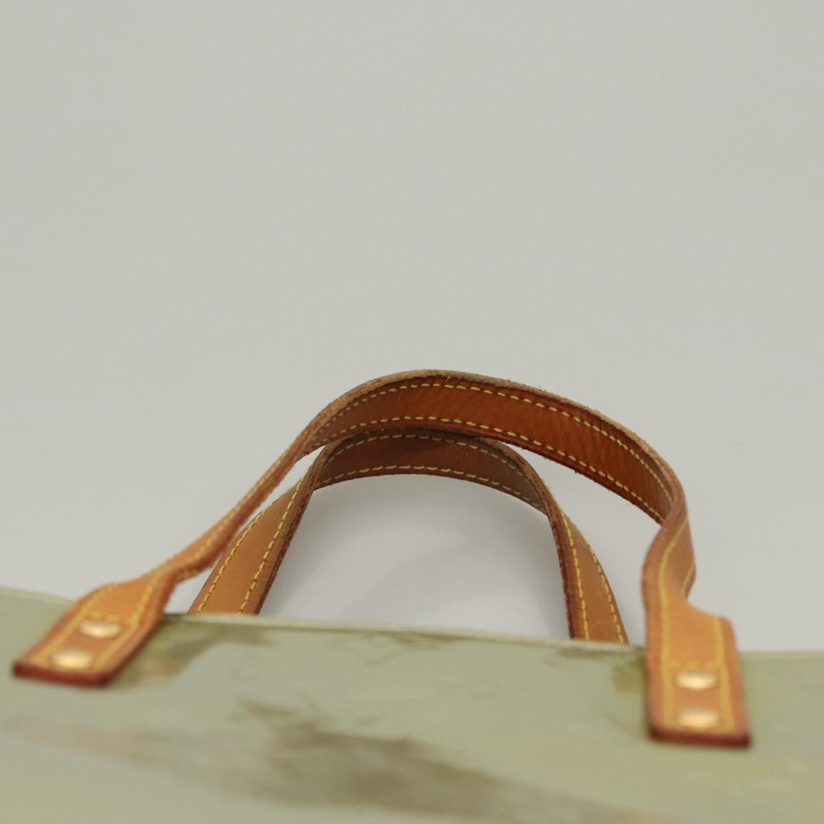 LOUIS VUITTON Monogram Vernis Reade MM Hand Bag Gris M91142 LV Auth 116768