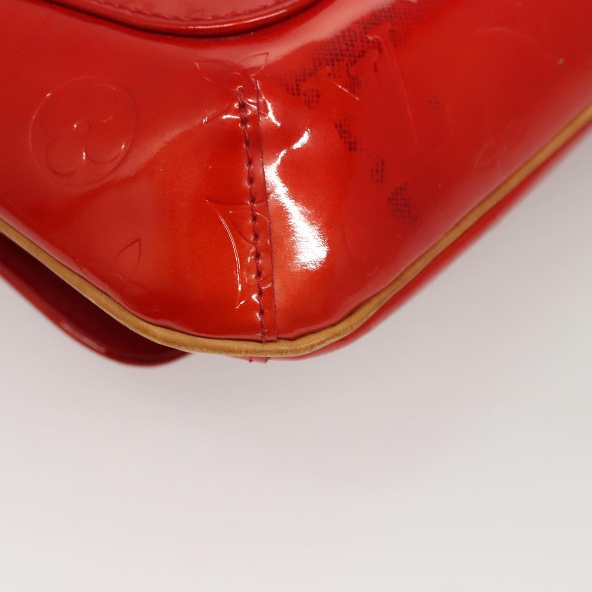 LOUIS VUITTON Monogram Vernis Thompson Street Bag Red M91094 LV Auth 116785