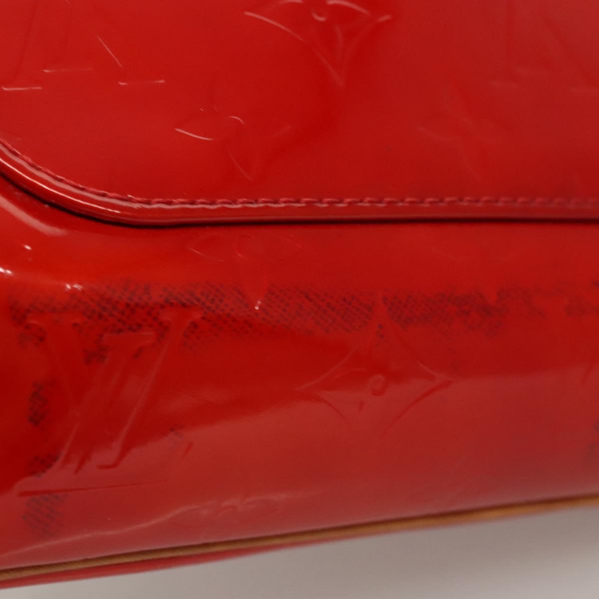 LOUIS VUITTON Monogram Vernis Thompson Street Bag Red M91094 LV Auth 116785