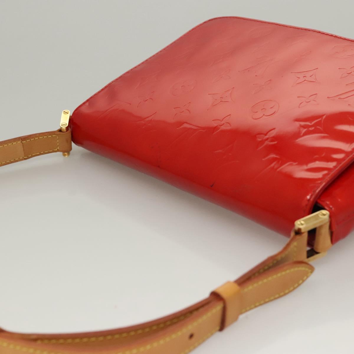 LOUIS VUITTON Monogram Vernis Thompson Street Bag Red M91094 LV Auth 116785