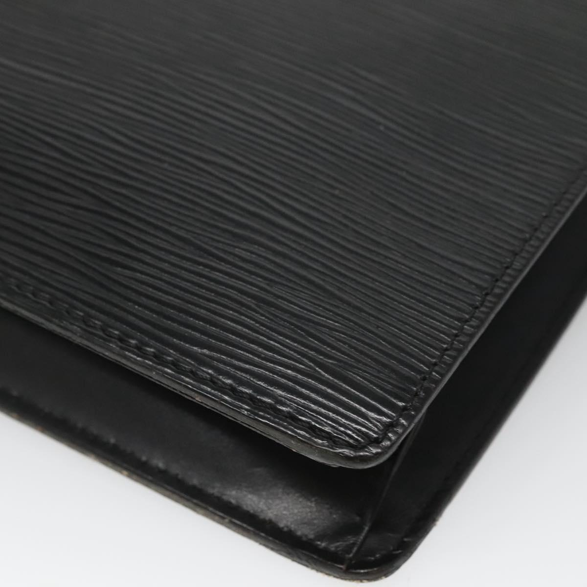LOUIS VUITTON Epi Pochette Homme Clutch Bag Black Noir M52522 LV Auth 116789