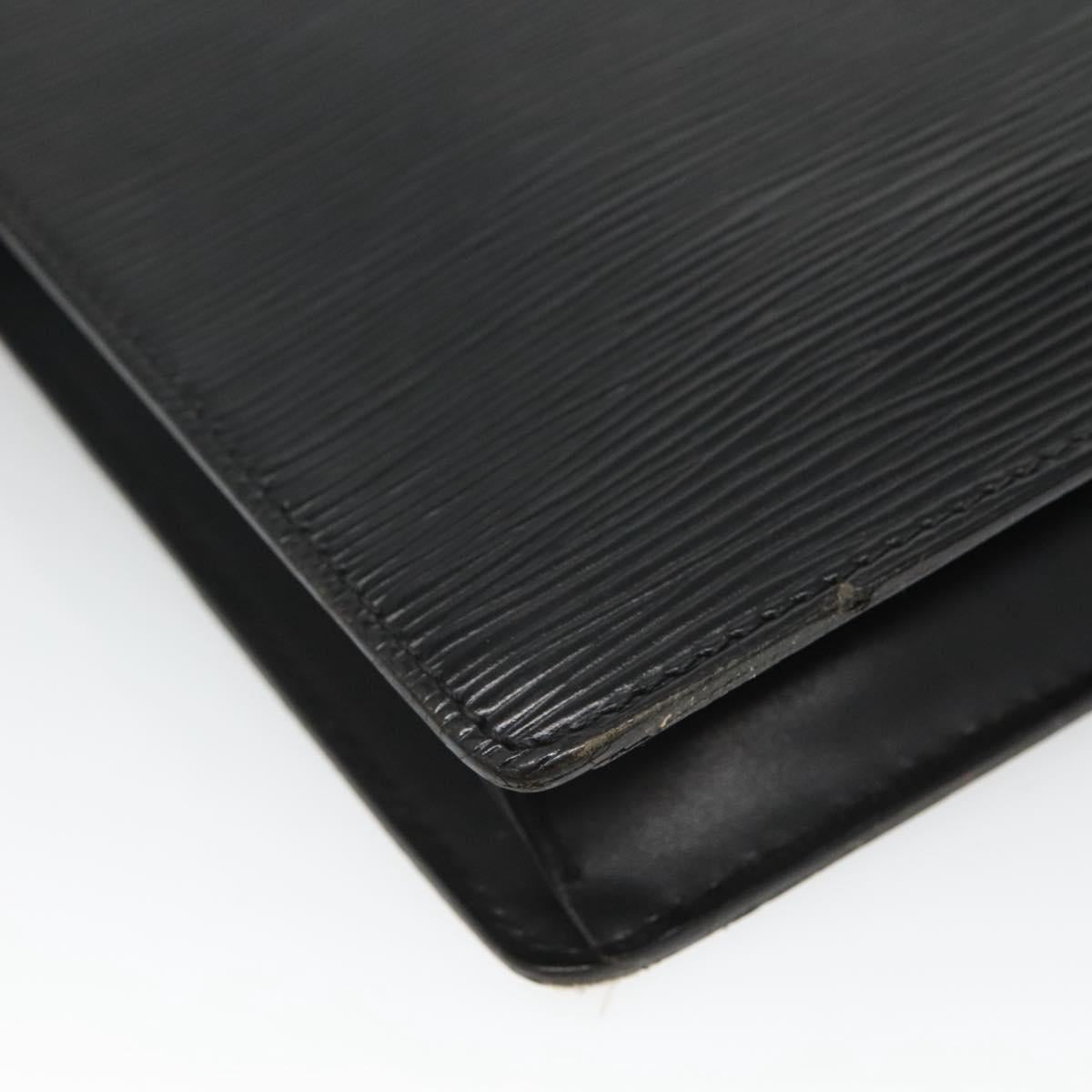 LOUIS VUITTON Epi Pochette Homme Clutch Bag Black Noir M52522 LV Auth 116789