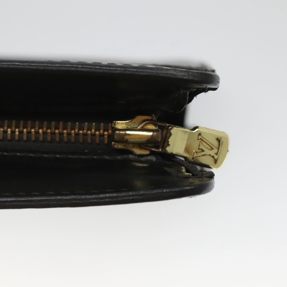 LOUIS VUITTON Epi Pochette Homme Clutch Bag Black Noir M52522 LV Auth 116789