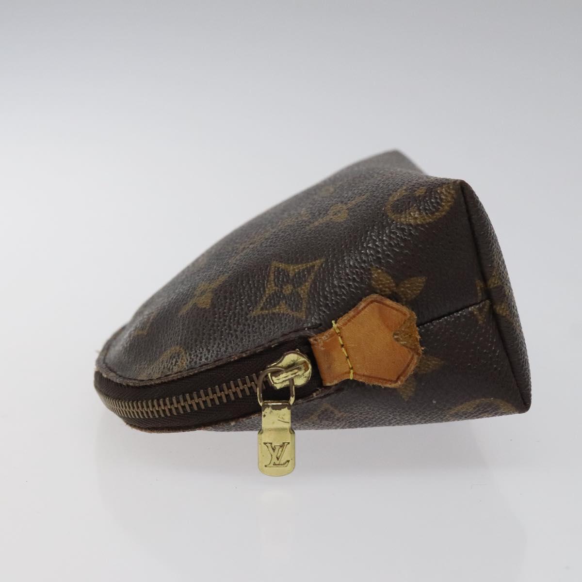 LOUIS VUITTON Monogram Pochette Cosmetic PM Cosmetic Pouch M47515 LV Auth 116999