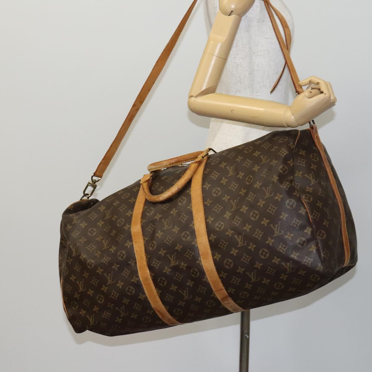 LOUIS VUITTON Monogram Keepall Bandouliere 60 Boston Bag M41412 LV Auth 117009