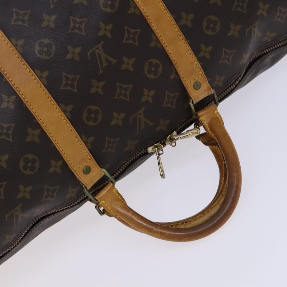 LOUIS VUITTON Monogram Keepall Bandouliere 60 Boston Bag M41412 LV Auth 117009