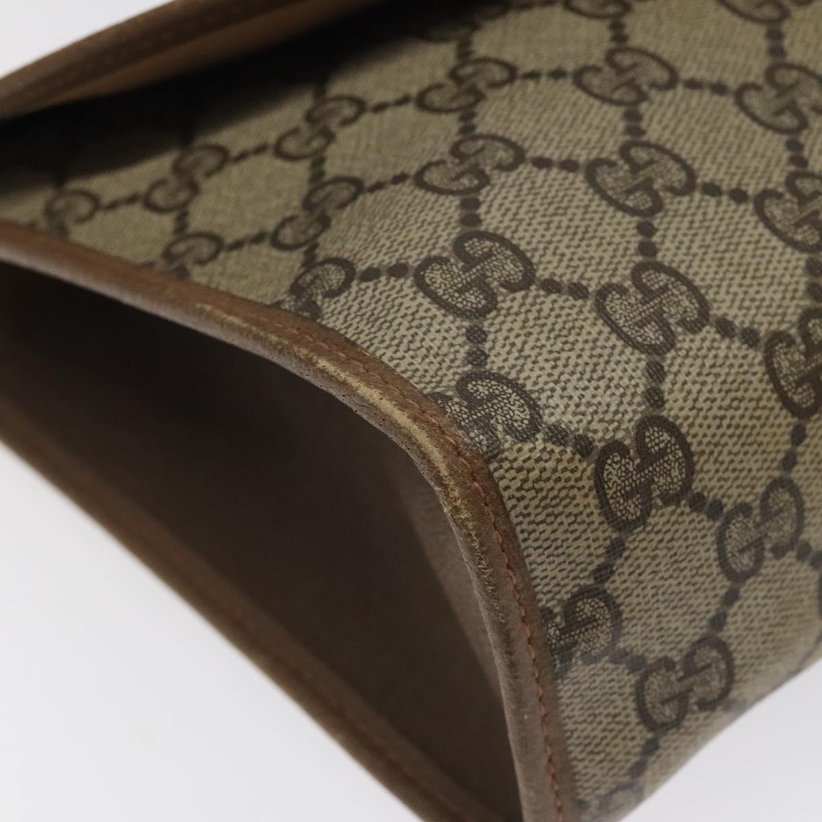GUCCI GG Supreme Web Sherry Line Bag PVC Beige Green Red 89 01 031 Auth 117063