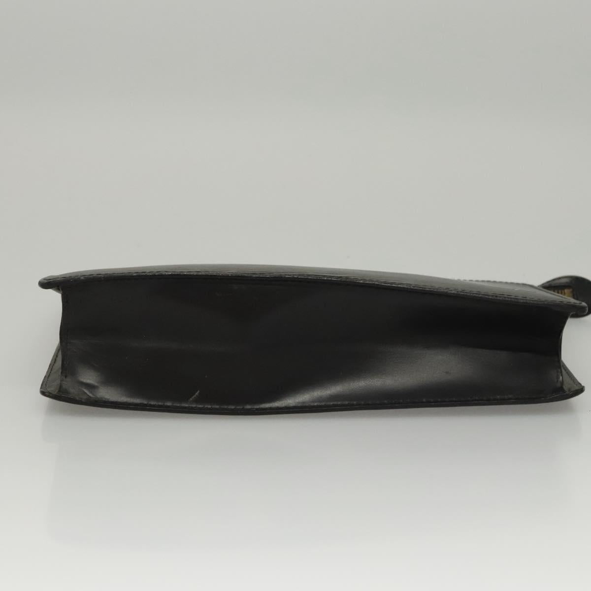LOUIS VUITTON Epi Pochette Homme Clutch Bag Black Noir M52522 LV Auth 117085