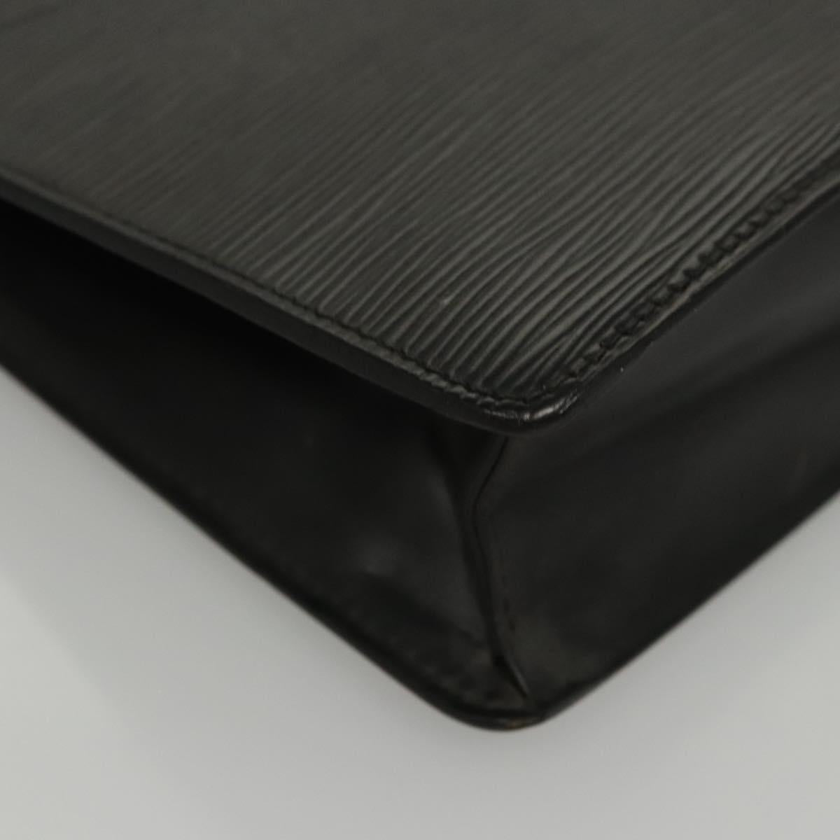 LOUIS VUITTON Epi Pochette Homme Clutch Bag Black Noir M52522 LV Auth 117085
