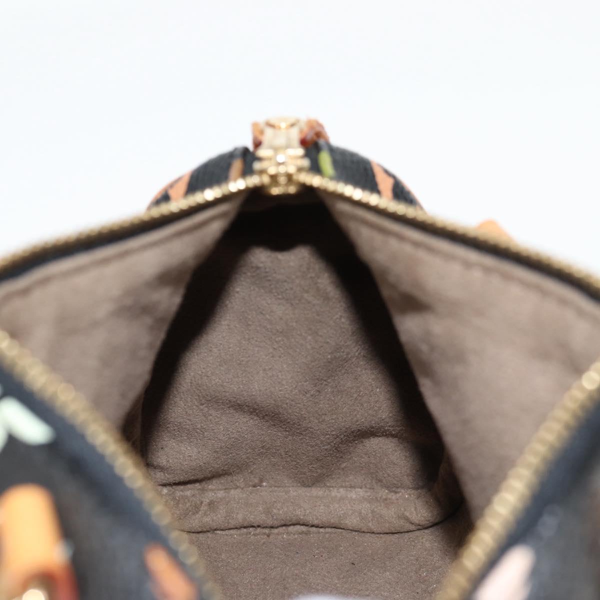 LOUIS VUITTON Monogram Multicolor Mini Speedy Bag Black M92644 LV Auth 117106AM
