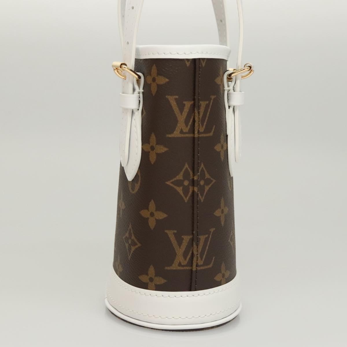 LOUIS VUITTON Monogram Nano Bucket Shoulder Bag M81489 LV Auth 117144SM