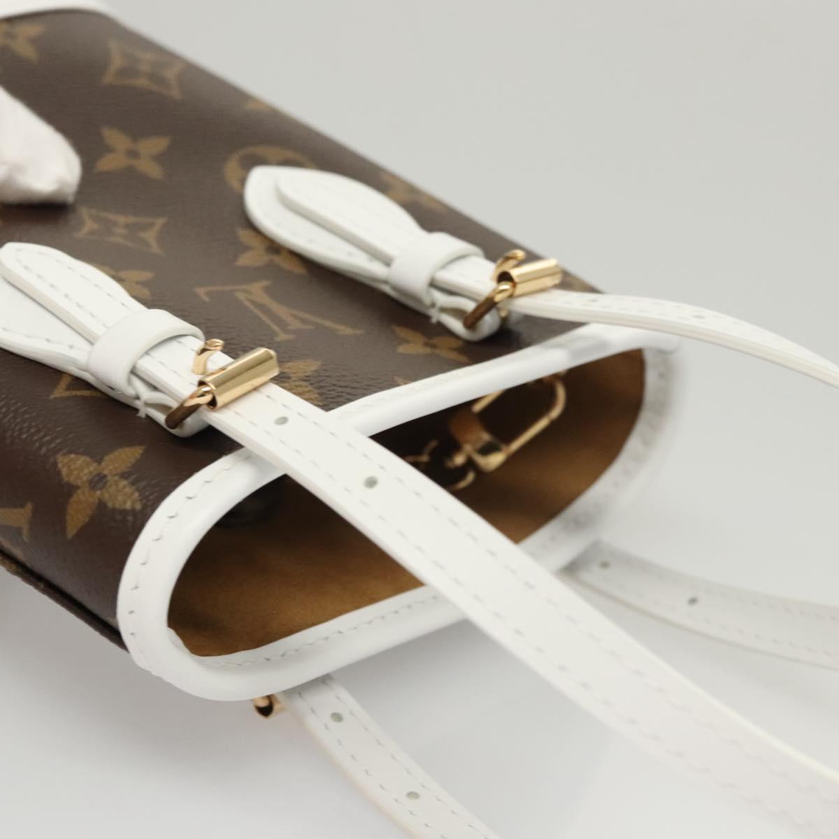 LOUIS VUITTON Monogram Nano Bucket Shoulder Bag M81489 LV Auth 117144SM