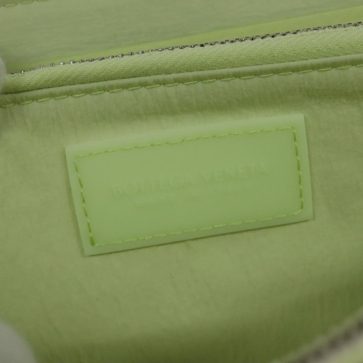 BOTTEGA VENETA INTRECCIATO Wallet Leather LIme Green Auth 117269M