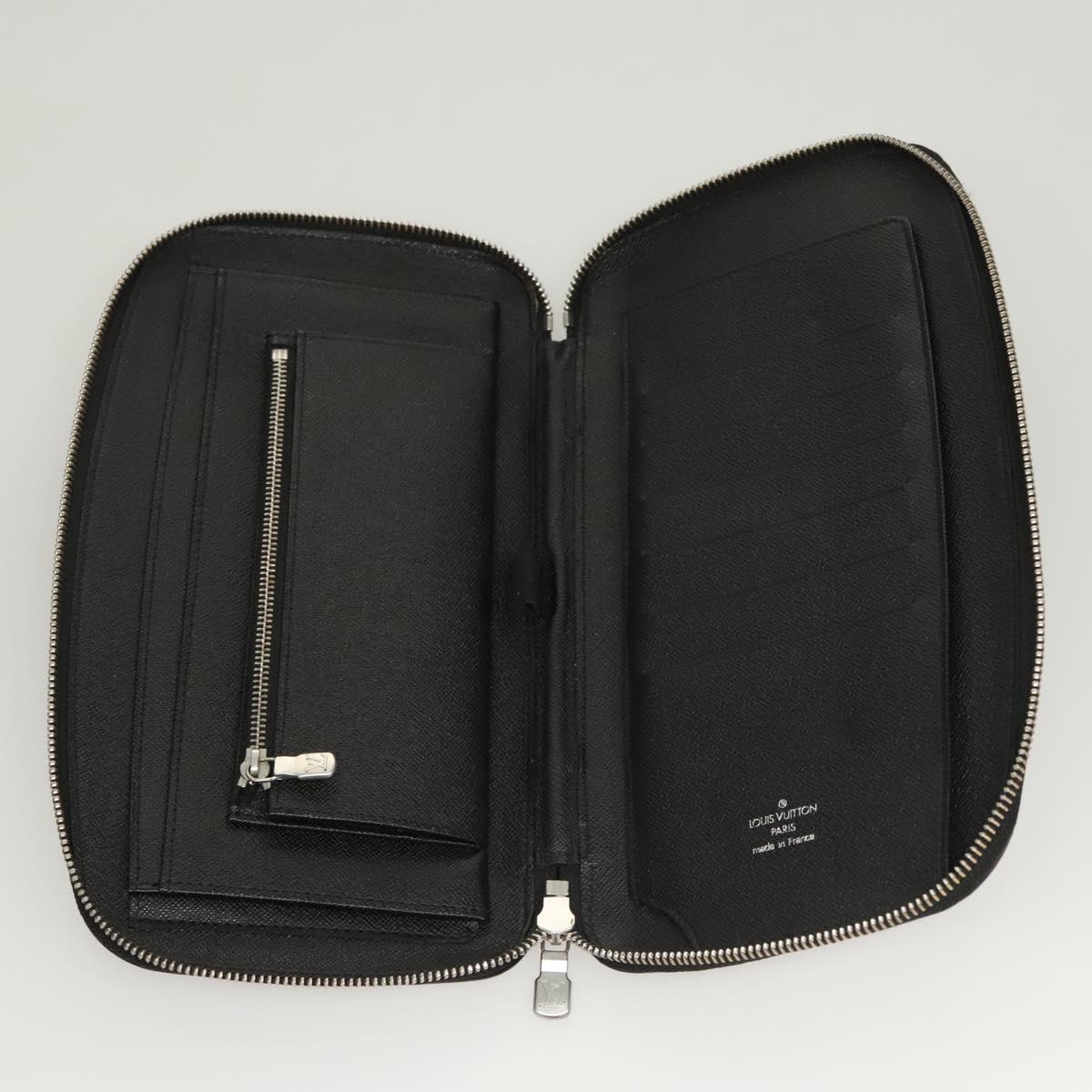 LOUIS VUITTON Taiga Organizer Atoll Travel Case Ardoise M30652 LV Auth 117271