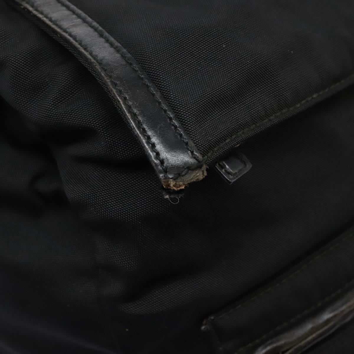 GUCCI Backpack Nylon Black Auth 117288